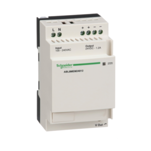 Fuente de alimentación regulada 1 o 2 fases 100-240VCA 24V 2A - ABL8MEM24012 Schneider