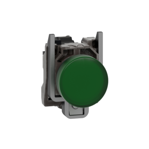Luz piloto metal verde 22mm con LED integrado 110VAC - XB4BVG3 Schneider