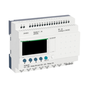 Relé inteligente modular Zelio Logic 24VCC 16 in 10 out con reloj visor - SR3B261BD Schneider