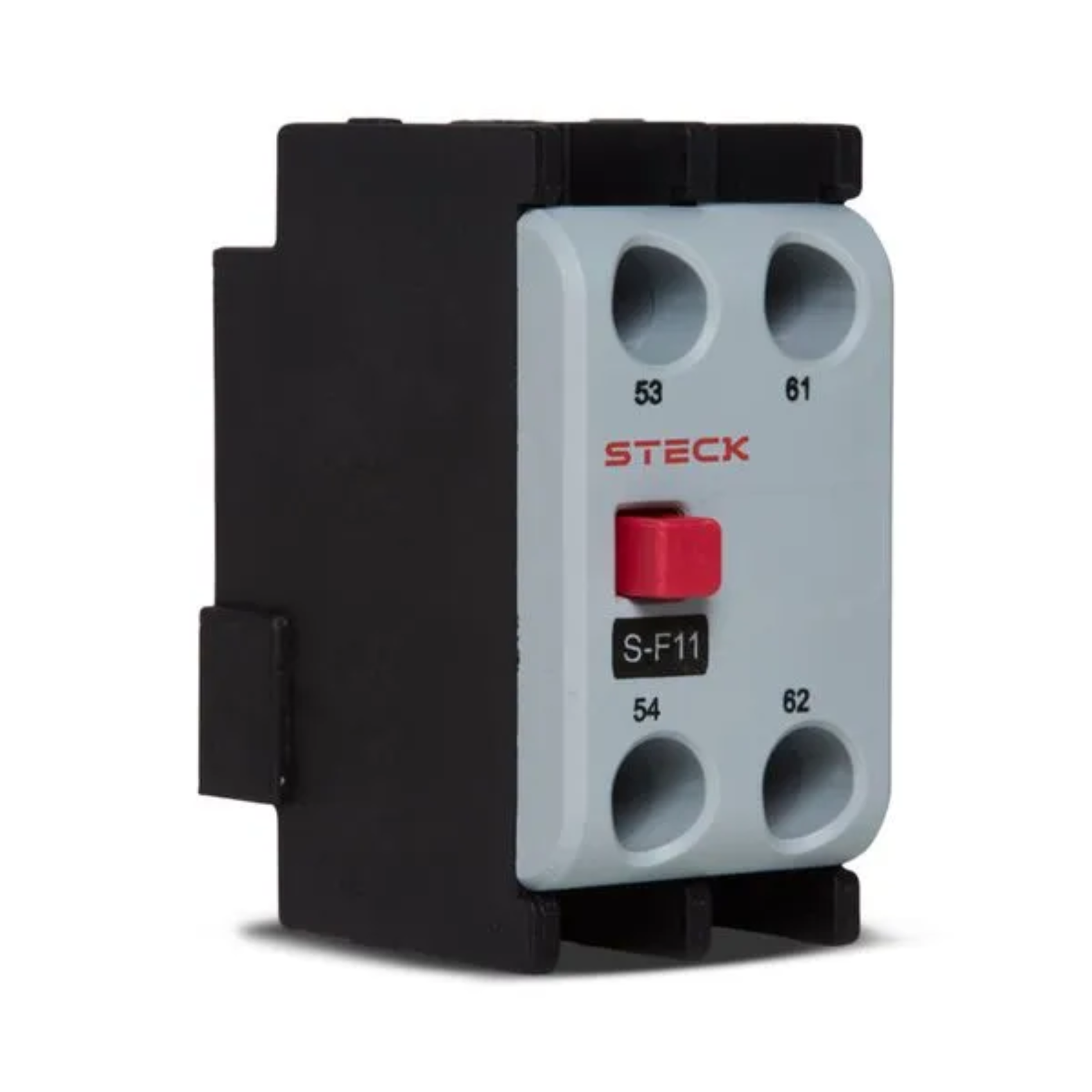 BLOQUE DE CONTACTO AUXILIAR STECK SF11, FRONTAL, 1 NA + 1 NC PARA CONTACTOR SK1