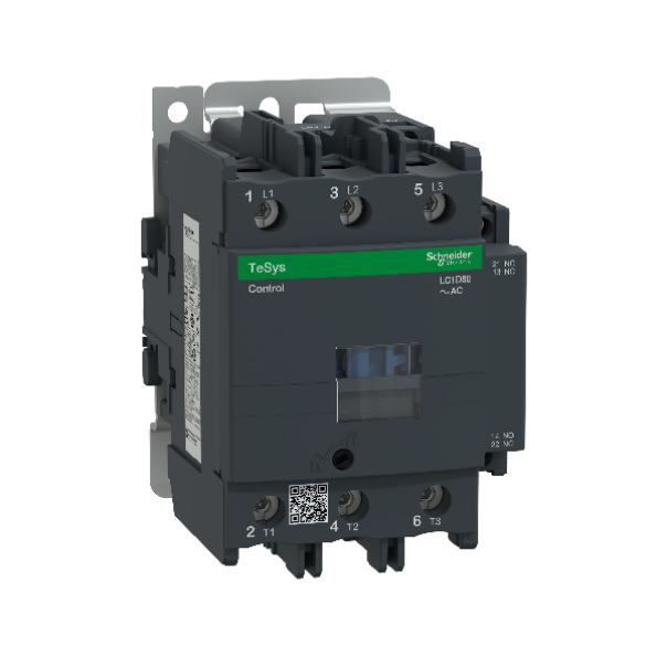 CONTACTOR SCHNEIDER ELECTRIC TESYS DECA LC1D80M7 – 80 A, 3 POLOS, BOBINA 220 V