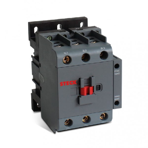 CONTACTOR DE POTENCIA STECK SK140 – TRIPOLAR, 40 A, BOBINA 220 V