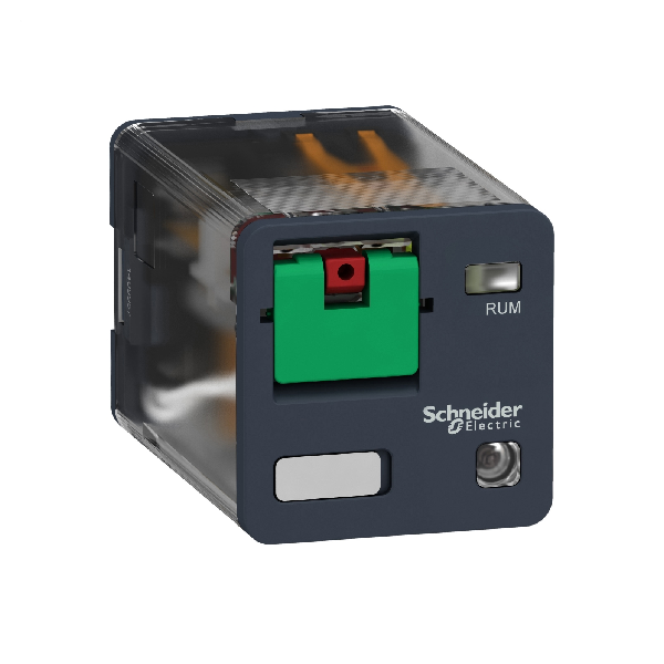 RELE ENCHUFABLE UNIVERSAL HARMONY RUMC32P7 3CO 10A 230V AC CON LED Y BOTON DE PRUEBA