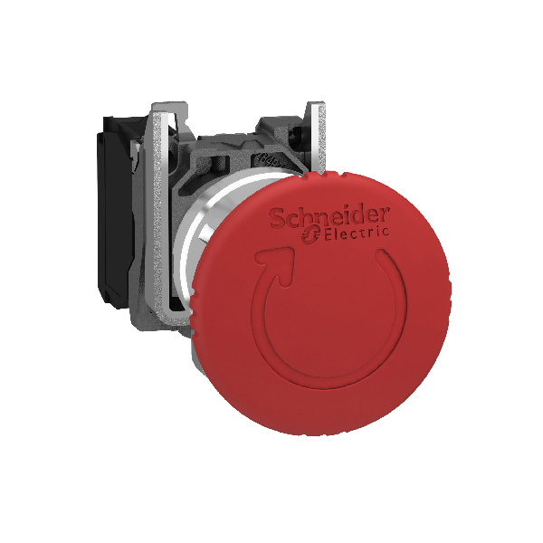 PULSADOR DE PARADA DE EMERGENCIA HARMONY XB4 ROJO Ø22MM METALICO 1NC