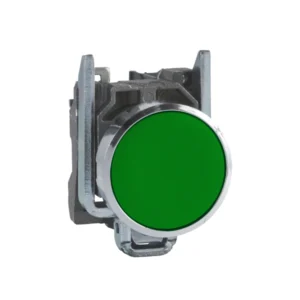 PULSADOR RASANTE HARMONY XB4 VERDE METALICO Ø22MM 1NA
