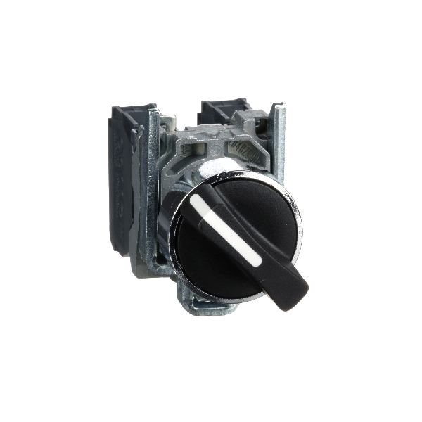 SELECTOR METALICO HARMONY XB4BD33 3 POSICIONES Ø22MM NEGRO 2NA