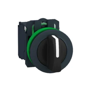 SELECTOR PLASTICO HARMONY XB5FD53 3 POSICIONES RETORNO AL CENTRO Ø30MM 2NA