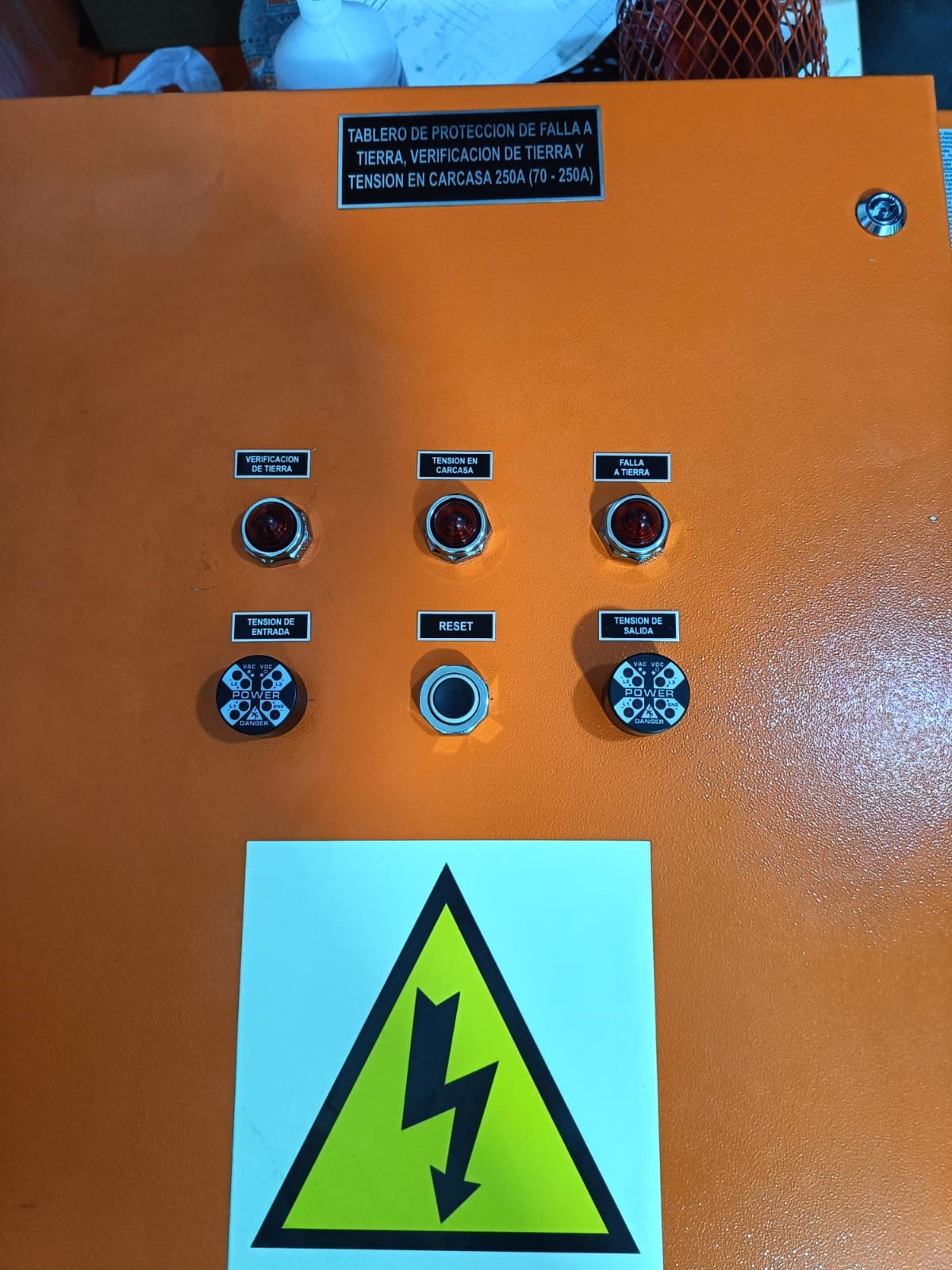 TABLERO DE PROTECCIÓN GROUND CHECK / GROUND FAULT